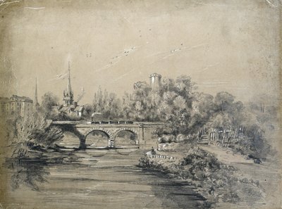 Vlak přes most od Unknown artist