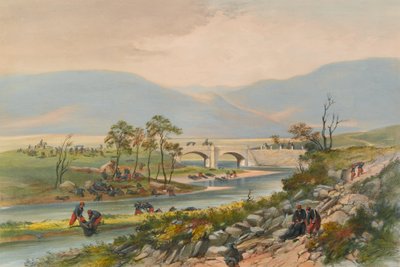 „Most Traktir po bitvě u Černaye“, 1855 od Unknown