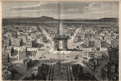 Proměny Paříže za Druhého císařství, Haussmann Paris: celkový pohled na kruhový objezd Place de l