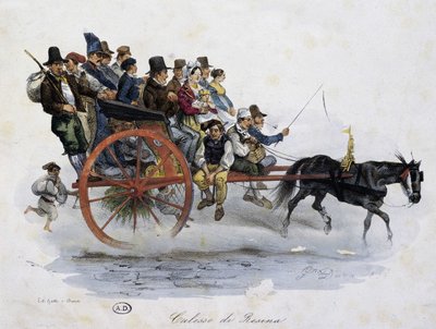 Společná doprava: kočár od Unknown artist