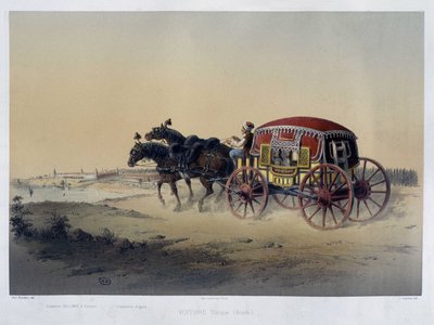 Turecký kočár - 19. století, A.D od Unknown artist