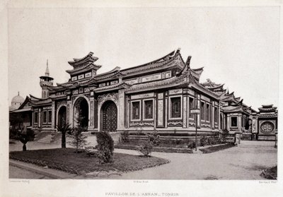 Univerzální výstava v Paříži 1889 - Pavilon Annam, Tonkin. od Unknown artist