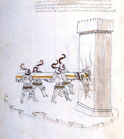 Použití belieru při přepadení v 16. století. od Unknown artist