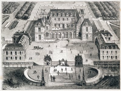 Versailles sous Louis XIII - rytina od Unknown artist