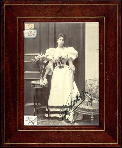 Victoria Melita de Saxe Cobourg-Gotha - princezna Victoria Melita ze Saxe-Coburg a Gotha (1876-1936), Anonym. Stříbrná želatinová fotografie od Unknown artist