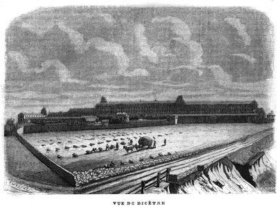 Pohled na Bicetre poblíž Paříže v roce 1858. od Unknown artist
