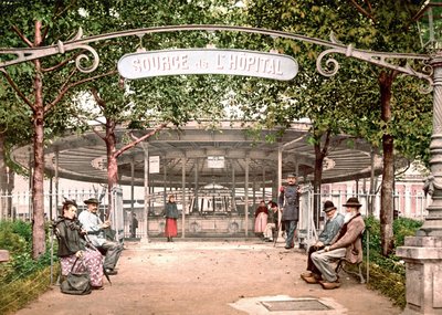 Pohled na nemocnici Vichy: Zdroj nemocnice. Fotochrome SD. v. 1890. od Unknown artist