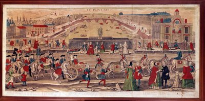 Pohled na Pont-Neuf v Paříži Můžete také vidět Hotel de Conty, opatství Saint Germain des Pres, Kolej čtyř národů, Invalidovnu, Mont du Calvaire, Quai d