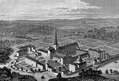 Pohled na opatství Port Royal des Champs (Port-Royal-des-Champs). od Unknown artist