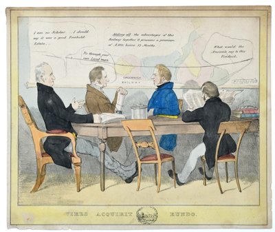 Vires Acquirit Eundo (Za pochodu sbíráme sílu), kolem 1835 (ručně kolorovaná litografie na papíře) od Unknown artist