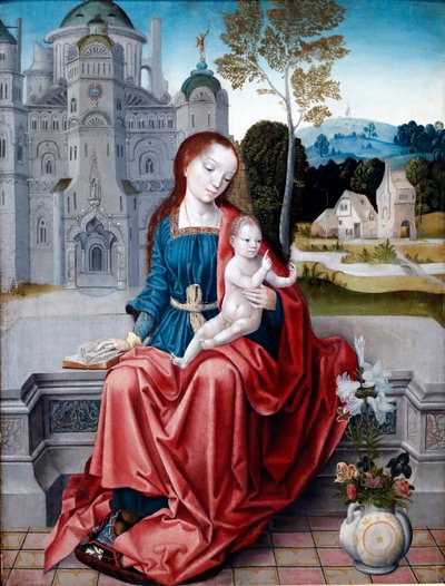 Panna a dítě, Detail, 1520-30 od Unknown