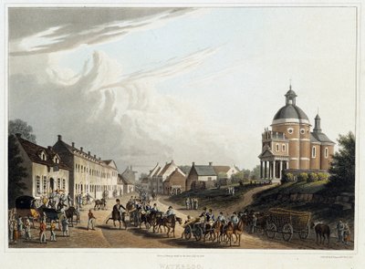 Waterloo: konvoj francouzských děl zpět zepředu, 24. července od Unknown artist