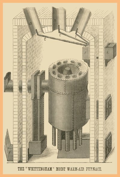 Teplá pec Whittingham s vlhkým vzduchem od Unknown Artist