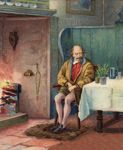 William Shakespeare (1564-1616), anglický dramatik. od Unknown artist