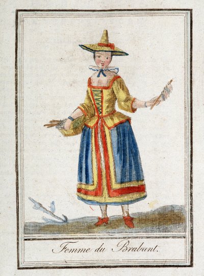 Žena z Brabantska (Belgie). od Unknown artist