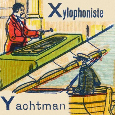 X jako xylofonista Y jako Yachtman od Unknown artist