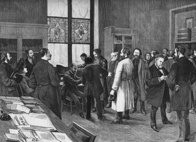v kabinetu Louise Pasteura v roce 1886. od Unknown artist