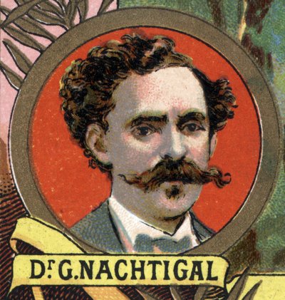 portrét doktora Gustava Nachtigala, německého lékaře 19. století. od Unknown artist
