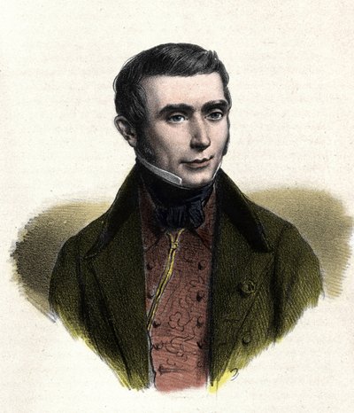 portrét Eugena Scribea (1791-1861), francouzského autora morálních komedií. od Unknown artist