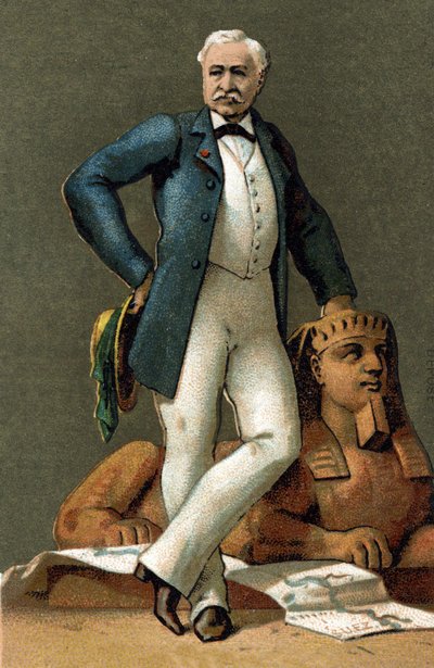 portrét Ferdinanda de Lesseps (1805-1894), francouzský diplomat a správce, v roce 1885. od Unknown artist