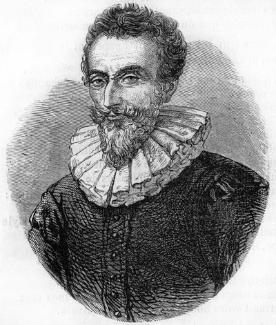 portrét Françoise de Malherbe. Francouzský básník (1555 až 1628). rytina z roku 1866. od Unknown artist