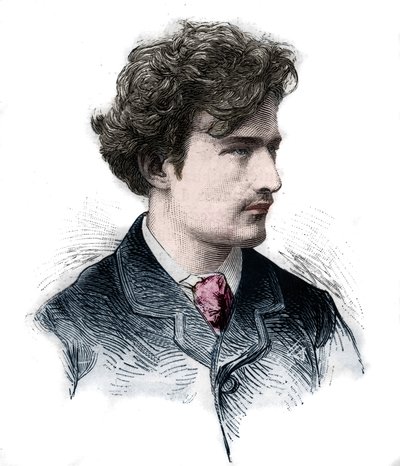 portrét Ignacyho (Ignace) Paderewského (1860-1941), pianisty, skladatele, politika a polského diplomata. Rytina z roku 1889. od Unknown artist