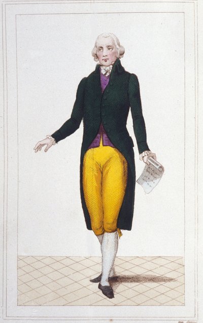 portrét Jeana Marie Rolanda de La Platière francouzského politika (1734-1793), rytina z roku 1830. od Unknown artist