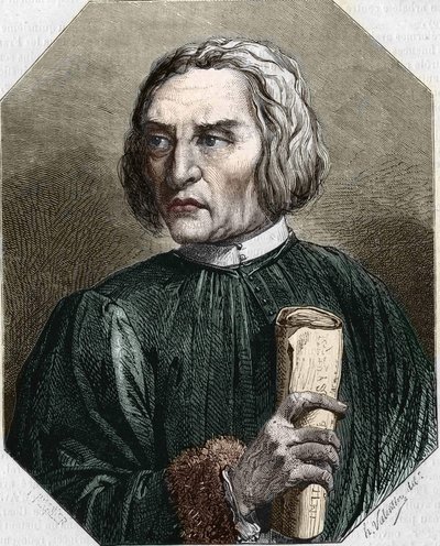 portrét Jean de Gerson. Francouzský teolog (1363 až 1429). od Unknown artist