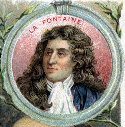 portrét Jean de La Fontaine. Francouzský spisovatel (1621 1695). od Unknown artist