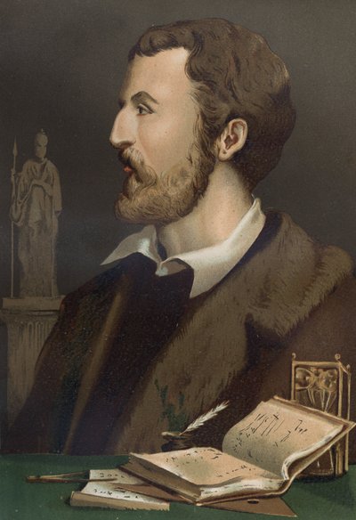 portrét Jeroma Cardana v italštině Gerolamo Cardano (Cardanus Hieronymus) Medecin, matematik, filozof a italský astrolog (Pavia od Unknown artist