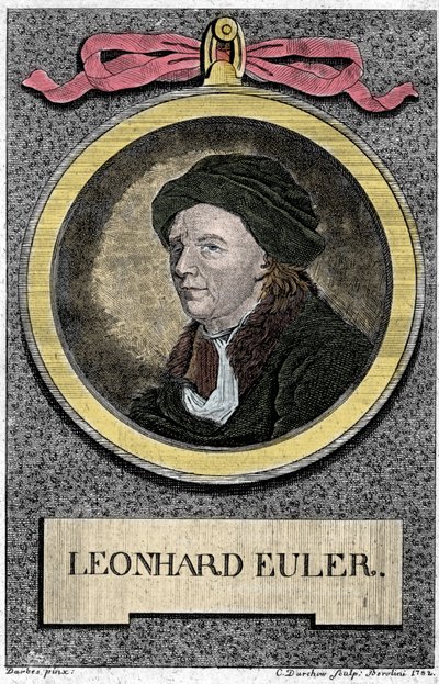 portrét Leonharda Eulera. Švýcarský matematik (1707 -1783). od Unknown artist