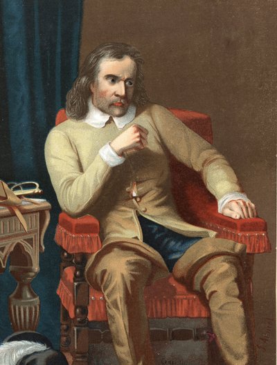 portrét Oliviera Cromwella. Anglický státník (Huntingdon od Unknown artist