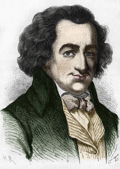 portrét Thomase Painea (1737-1809), britského spisovatele a politika. od Unknown artist