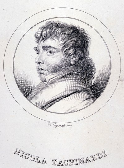 portrét italského tenoristy Tachinardiho (Nicola Tacchinardi) (Livorno od Unknown artist