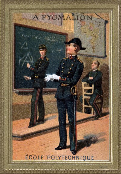 studenti Ecole Polytechnique. Chromolitografie. Konec 19. století. od Unknown artist