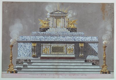 Oltář zasvěcený panně mučednici [sv. Lucie?] od Unknown, Italian