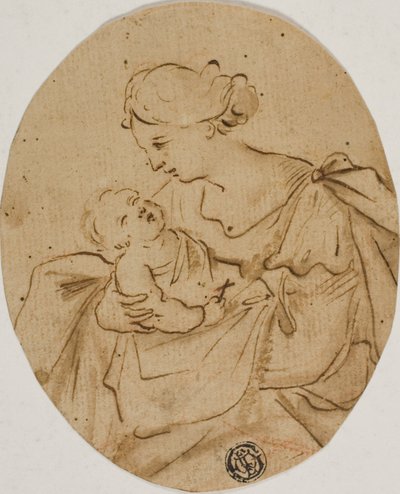 Madona s dítětem od Unknown Italian