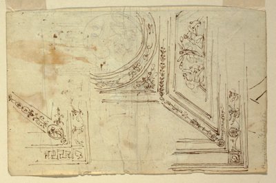Kresba, stropní dekorace, 1810-1820 od Unknown artistUnknown artist