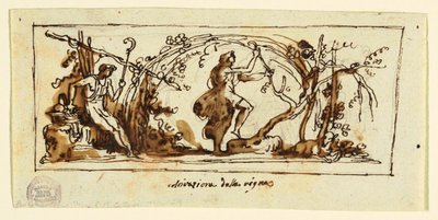 Kresba, Slavnost vinné révy, kolem roku 1800 od Unknown artistUnknown artist