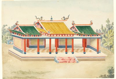 Kresba, Pavilon chinoiserie, 1815-22 od Unknown artistUnknown artist