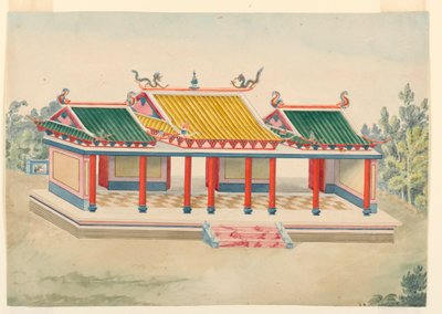 Kresba, Pavilon chinoiserie, 1815-22 od Unknown artistUnknown artist