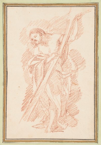 Kresba, stojící Kristus, asi 1759-70 od Unknown artistUnknown artist