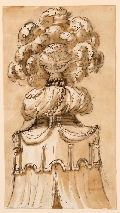 Kresba, Hřebenová stříška, asi 1790 od Unknown artistUnknown artist