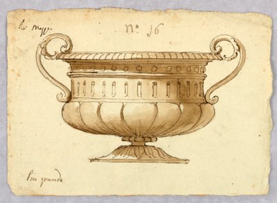 Kresba, návrh mísy, 1780-1820 od Unknown artistUnknown artist
