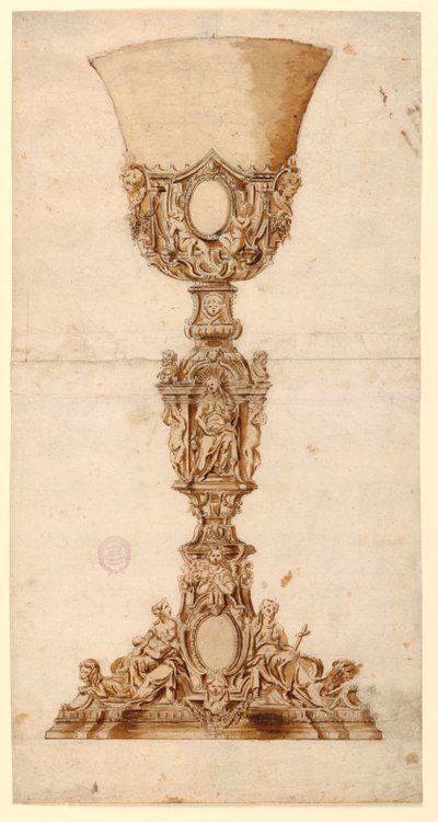Kresba, návrh kalicha, 1710-1740 od Unknown artistUnknown artist