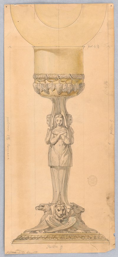 Kresba, návrh kalicha, 1825-1850 od Unknown artistUnknown artist