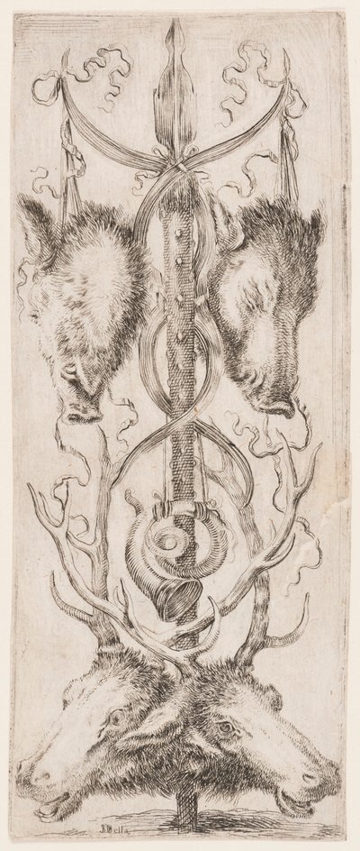 Tisk, Ornamenty nebo grotesky (Grotesque Ornament), asi 1653 od Unknown artistUnknown artist