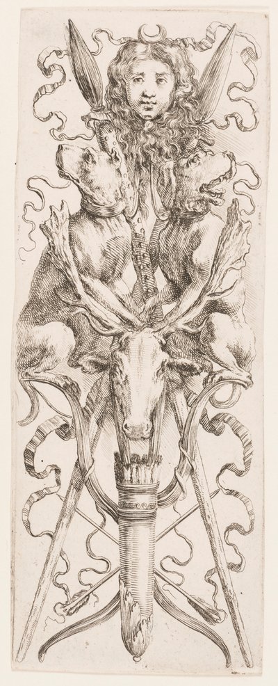 Tisk, Ornamenty nebo grotesky (Grotesque Ornament), asi 1653 od Unknown artistUnknown artist