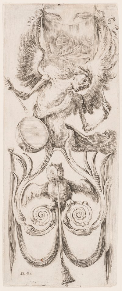 Tisk, Ornamenty nebo grotesky (Grotesque Ornament), asi 1653 od Unknown artistUnknown artist