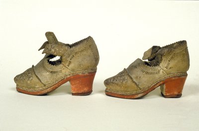 Model boty na červeném podpatku ze 17. století, Museo del Castello, Milán od Unknown artist